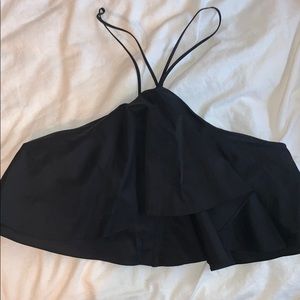 Zara crop bra length top